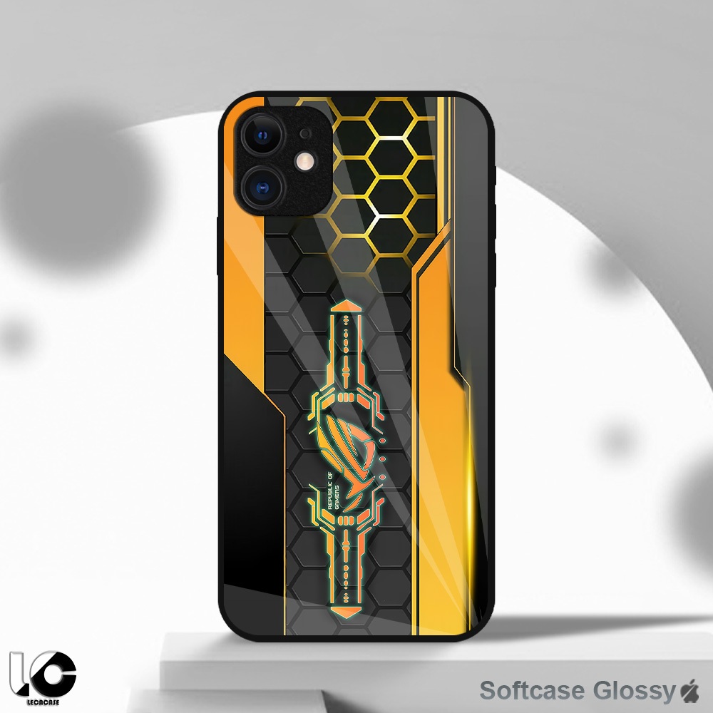 [LR19] Softcase Glossy Iphone 11 12 13 14 15 Pro Max Mini X XR 7 8 9 Case Premium Kilau Mirror Subli