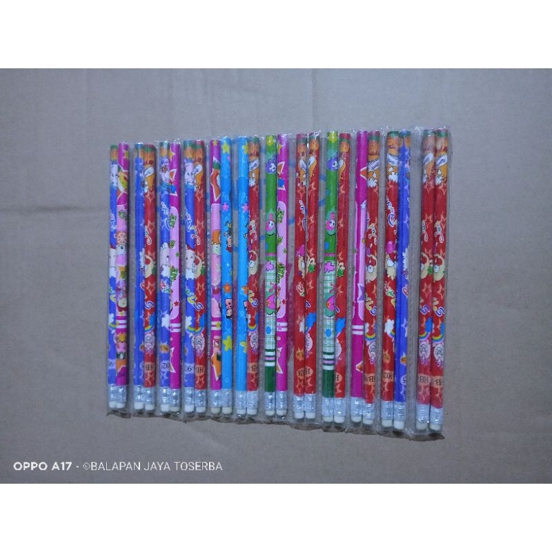 

Grosir Pensil karakter isi 24 pcs pensil hb pensil sekolah pensil plus disertai penghapus pensil lucu pensil anak