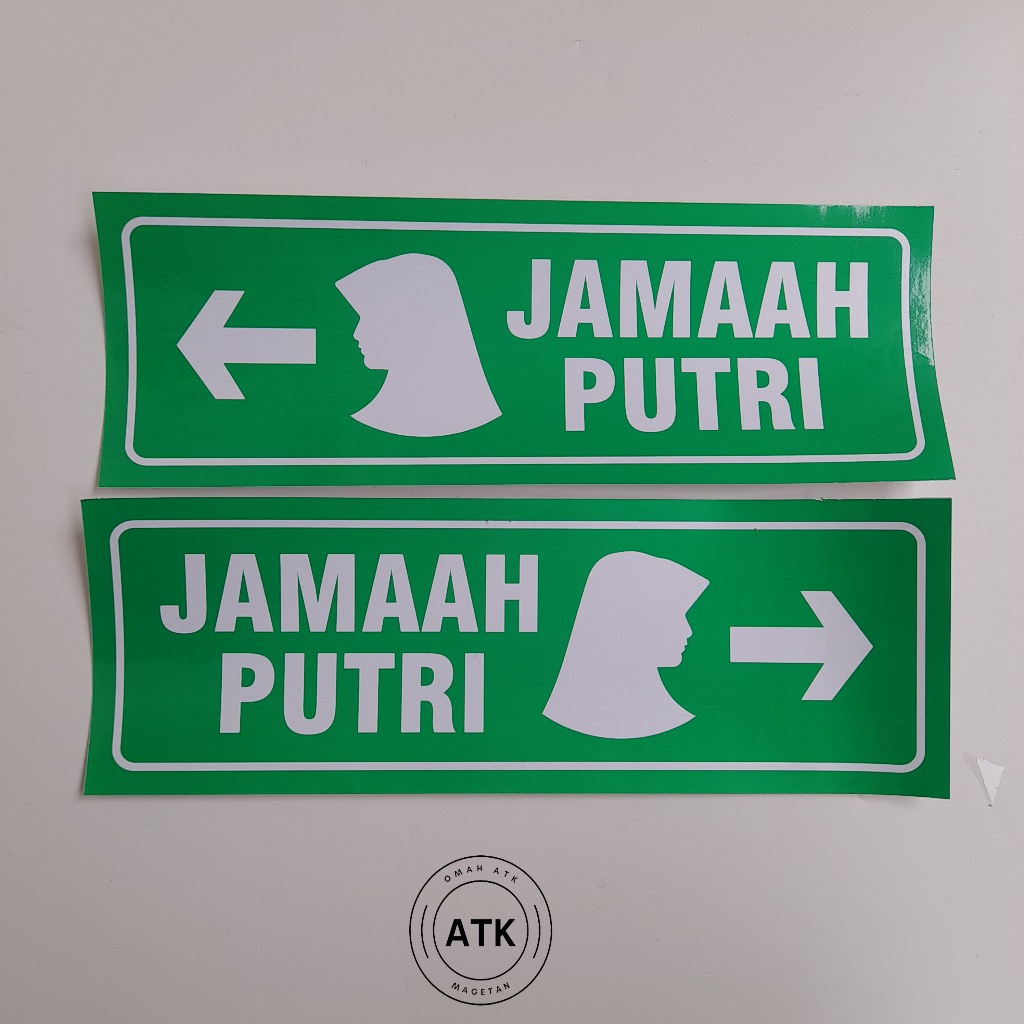 

Stiker Jamaah Putri - Tanda Arah Jamaah Putri - Masjid - Tempat Ibadah
