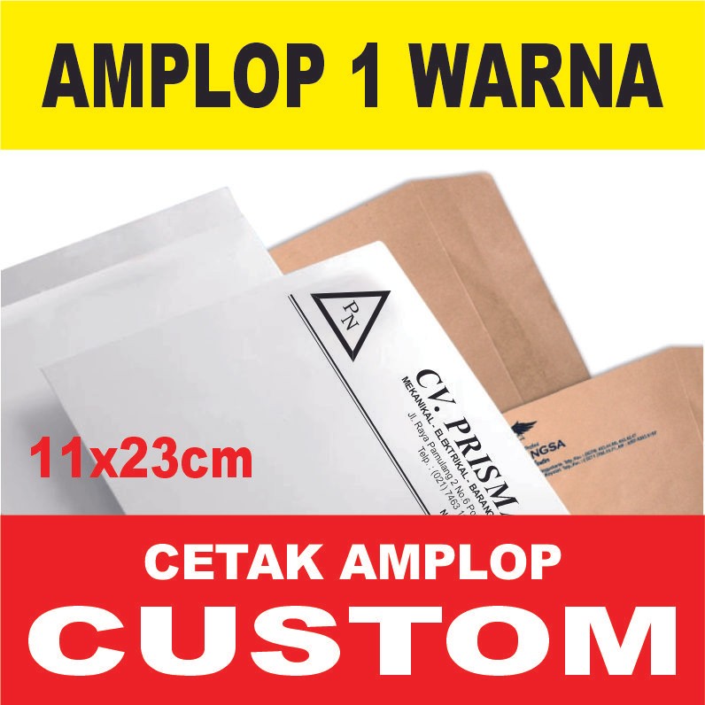 

Amplop Putih 90 Uk. 11 x 23cm - Amplop - Cetak Amplop
