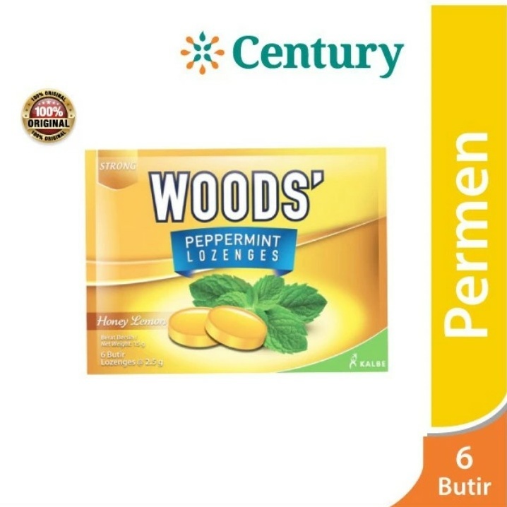 

Woods Peppermint Lozenges Lemon Vitamin C 15 gr
