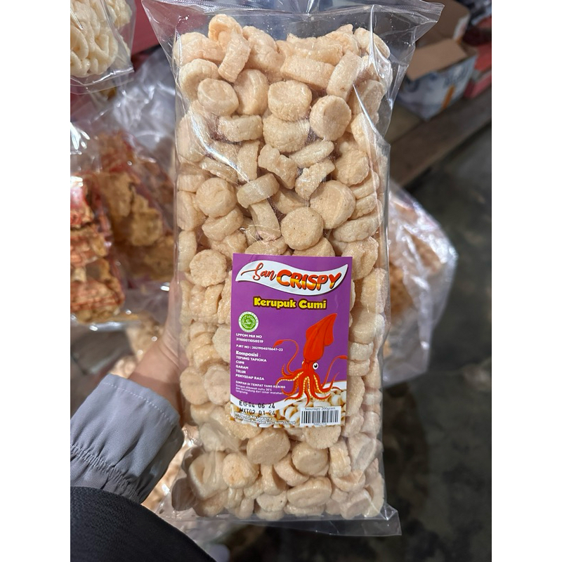 

KERUPUK CUMI SANCRISPY 200 gr//MAKANAN BANGKA//OLEH-OLEH KHAS BANGKA//