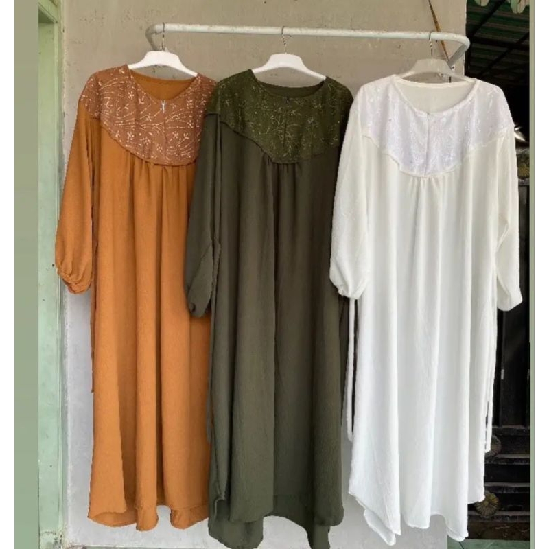 gamis brukat super jumbo bb 90-130kg