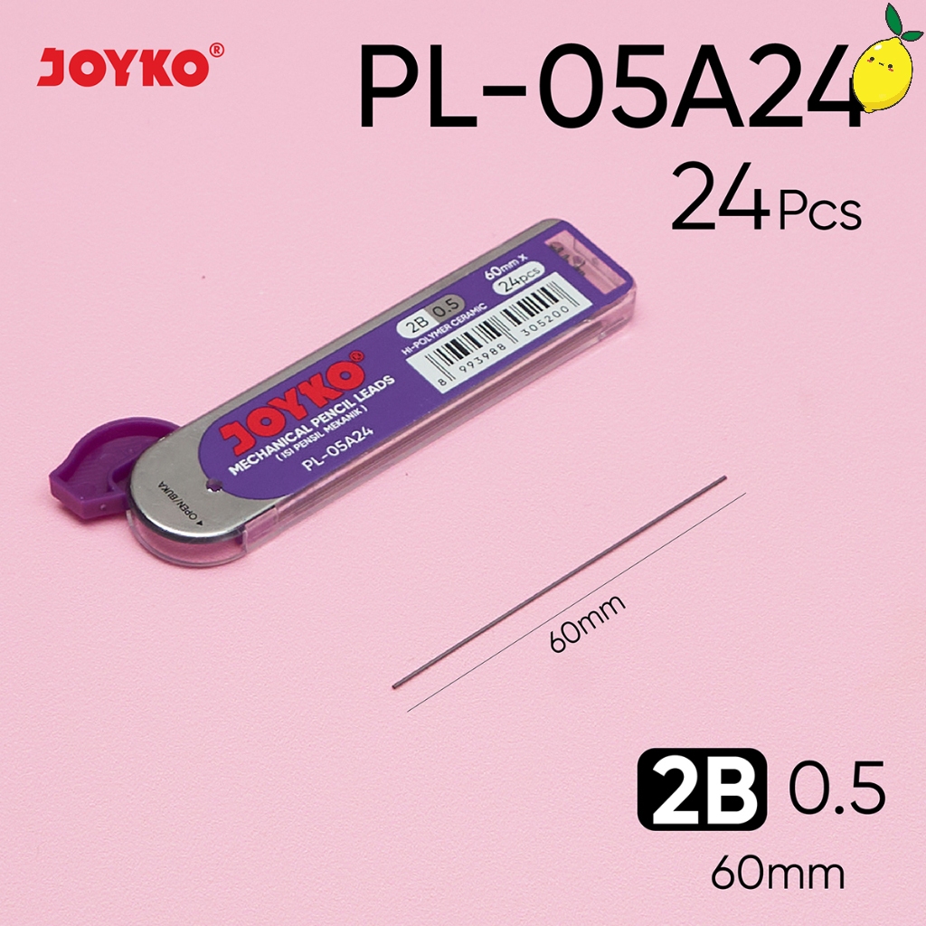 

Pencil Lead / Isi Pensil Mekanik Joyko PL-05A24 2B 0.5 mm