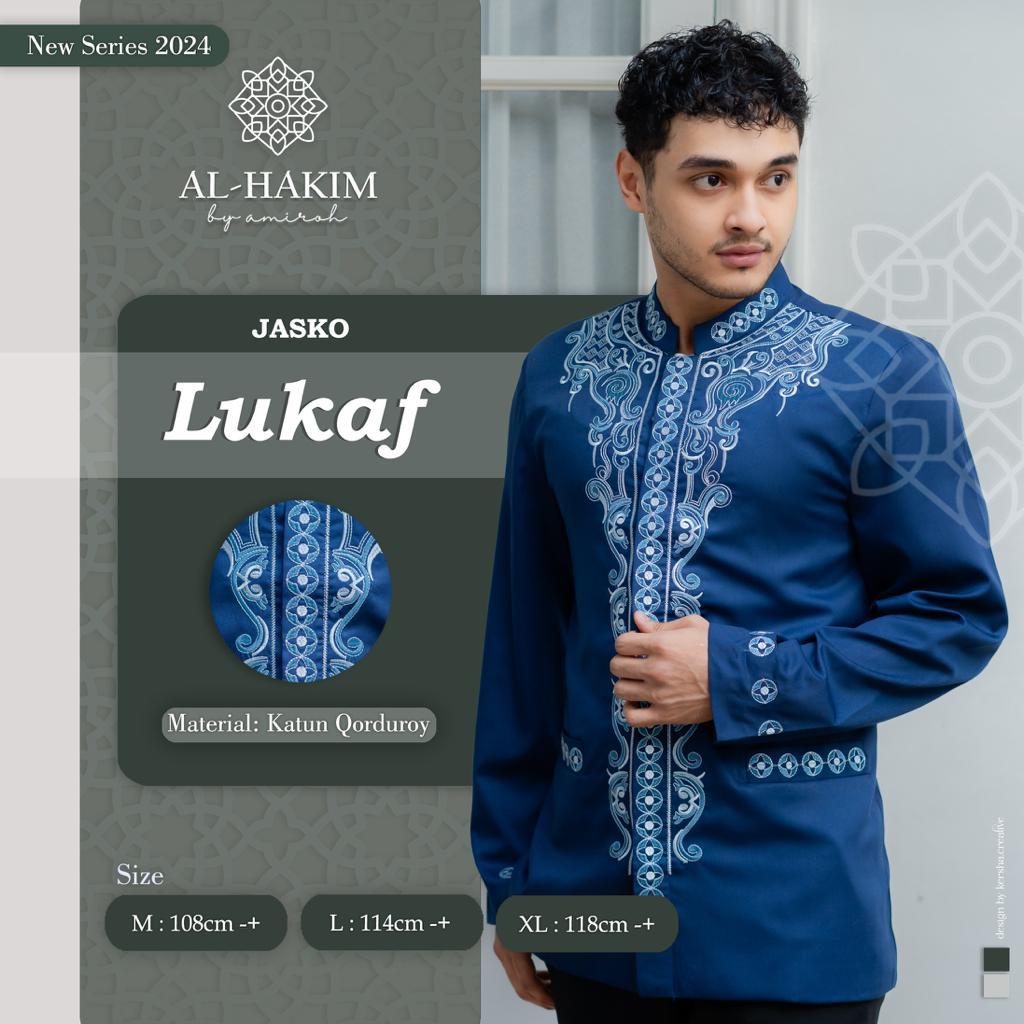 JAS KOKO BAJU KOKO DEWASA LENGAN PANJANG BAJU KOKO PRIA LENGAN PANJANG AL-HAKIM by AMIROH