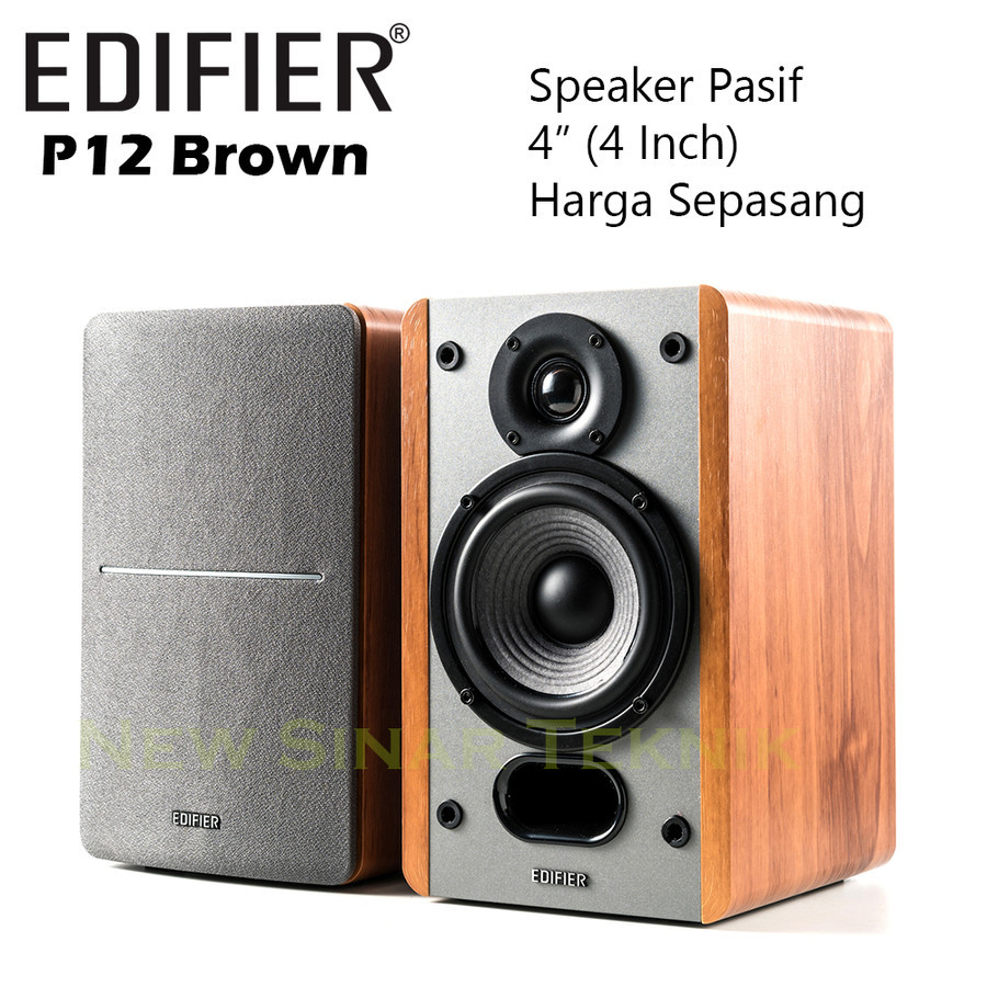 Edifier P12 P-12 Passive Speaker Pasif 4" 4 Inch Meja Monitor Studio