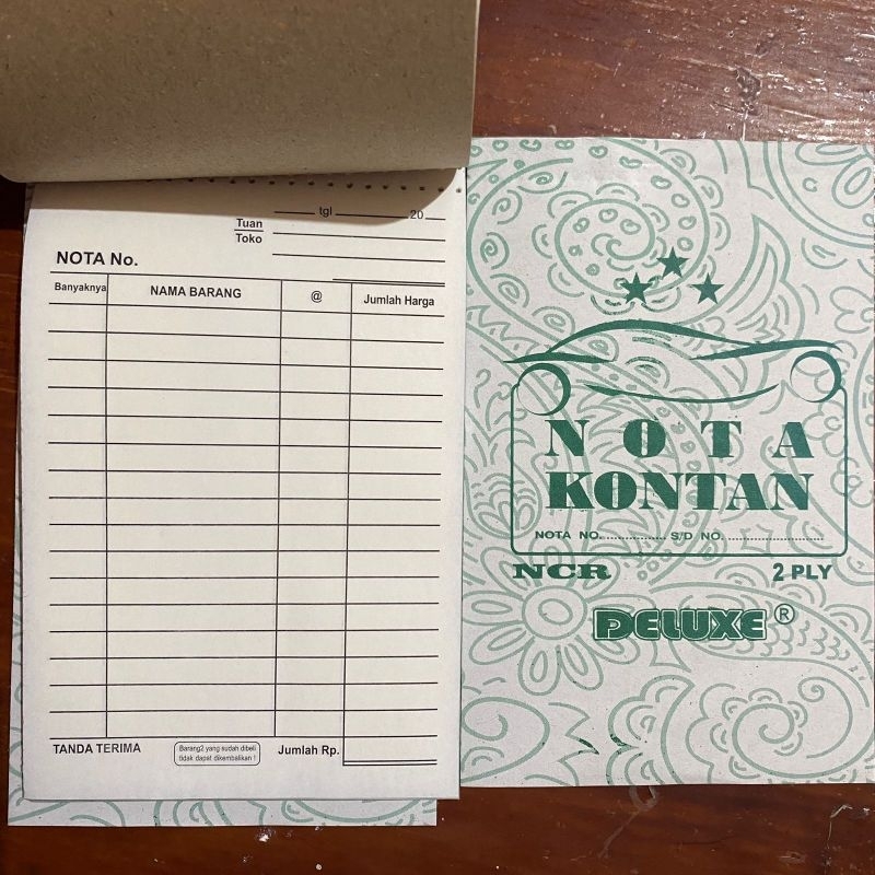 

(12pcs)Nota kontan faktur rangkap 2 kecil