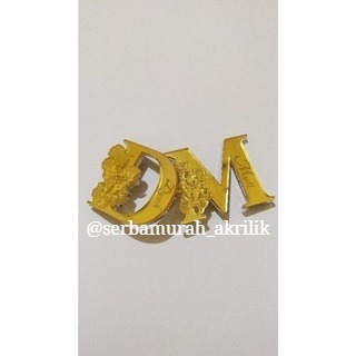 BROS AKRILIK GOLD CUSTOM NAMA/ PIN HIJAB JILBAB