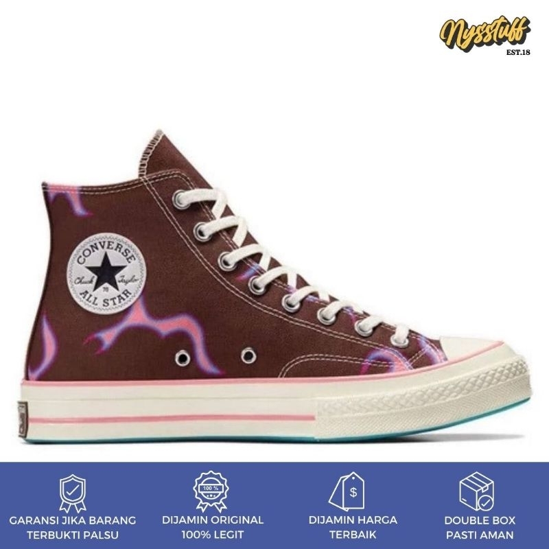 Converse X Golf Le Fleur Chuck 70 Hi Flame Brown ORIGINAL