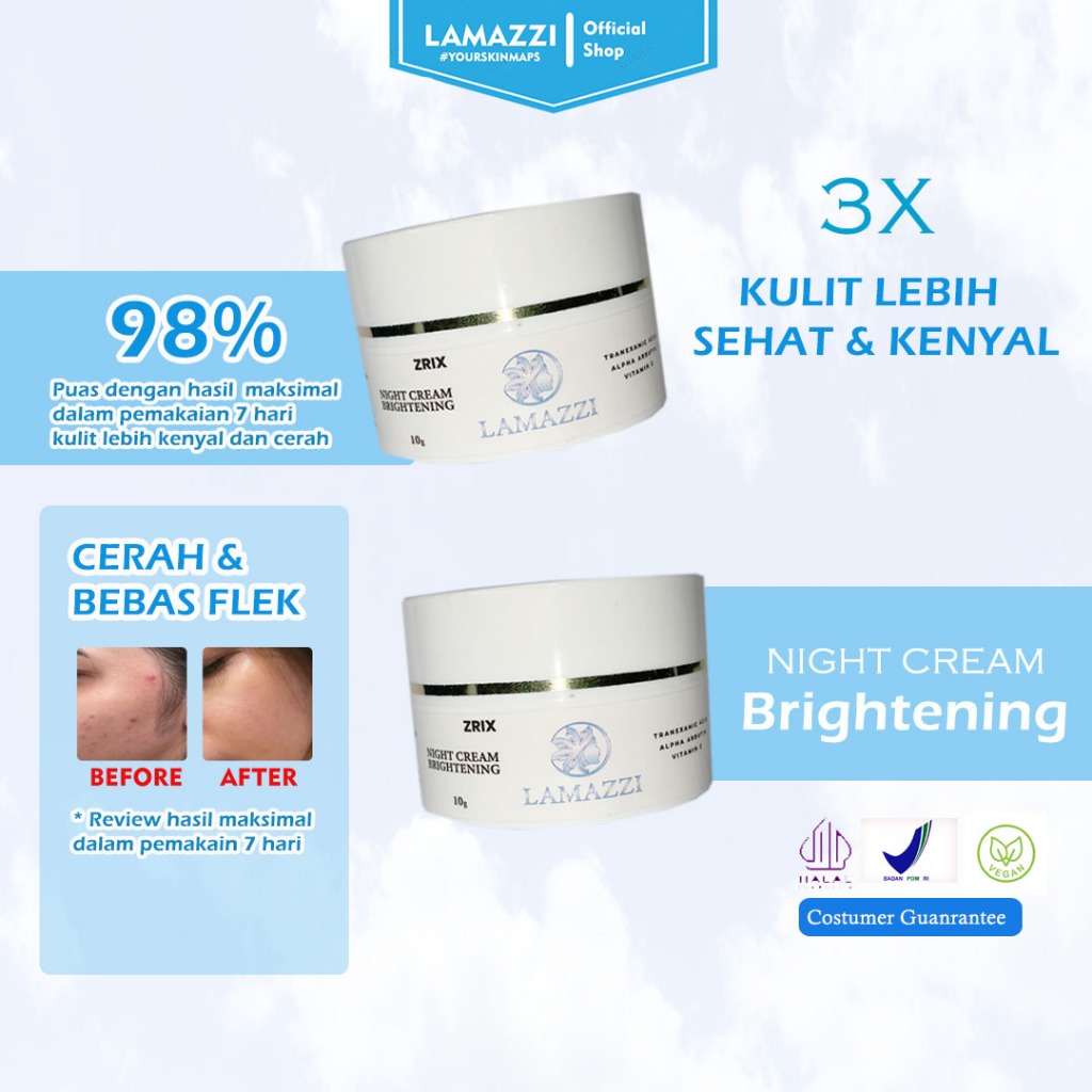 Crim Pemutih Wajah Glowing Bpom Night Cream Malam Glowing Krim Pemutih Wajah Glowing Cream Pemutih W