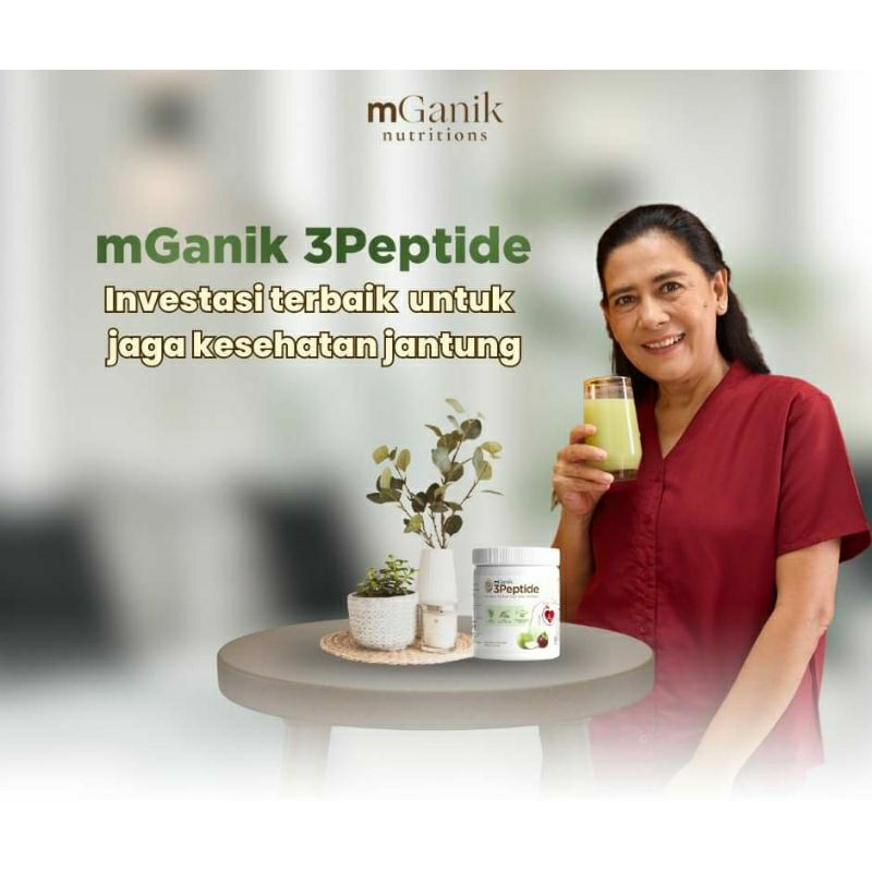 

JUAL mGanik 3Peptide, Suplemen Solusi Hipertensi dan Kolesterol, Kardiovaskular Sehat, Alami / Herbal Rasa Apel Manggis