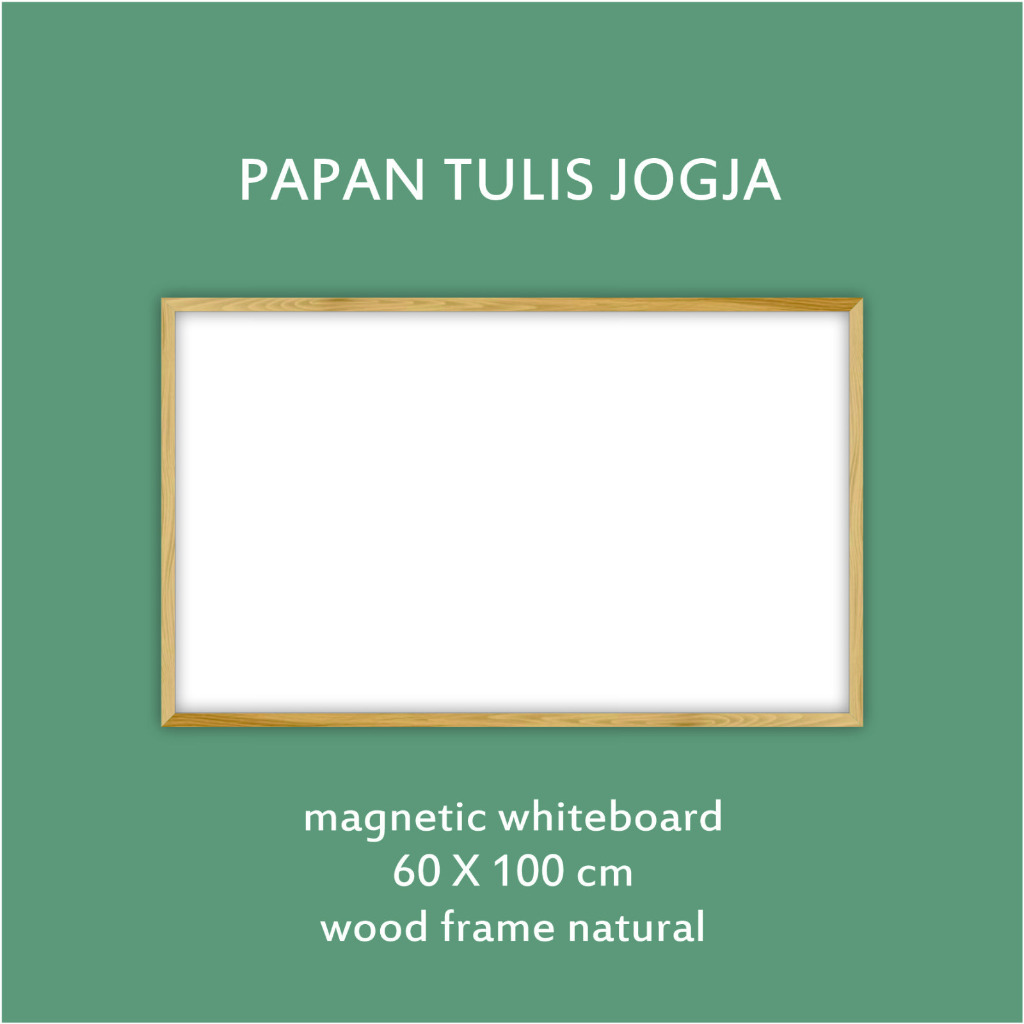 

Magnetic White Board - List Kayu - Papan Tulis