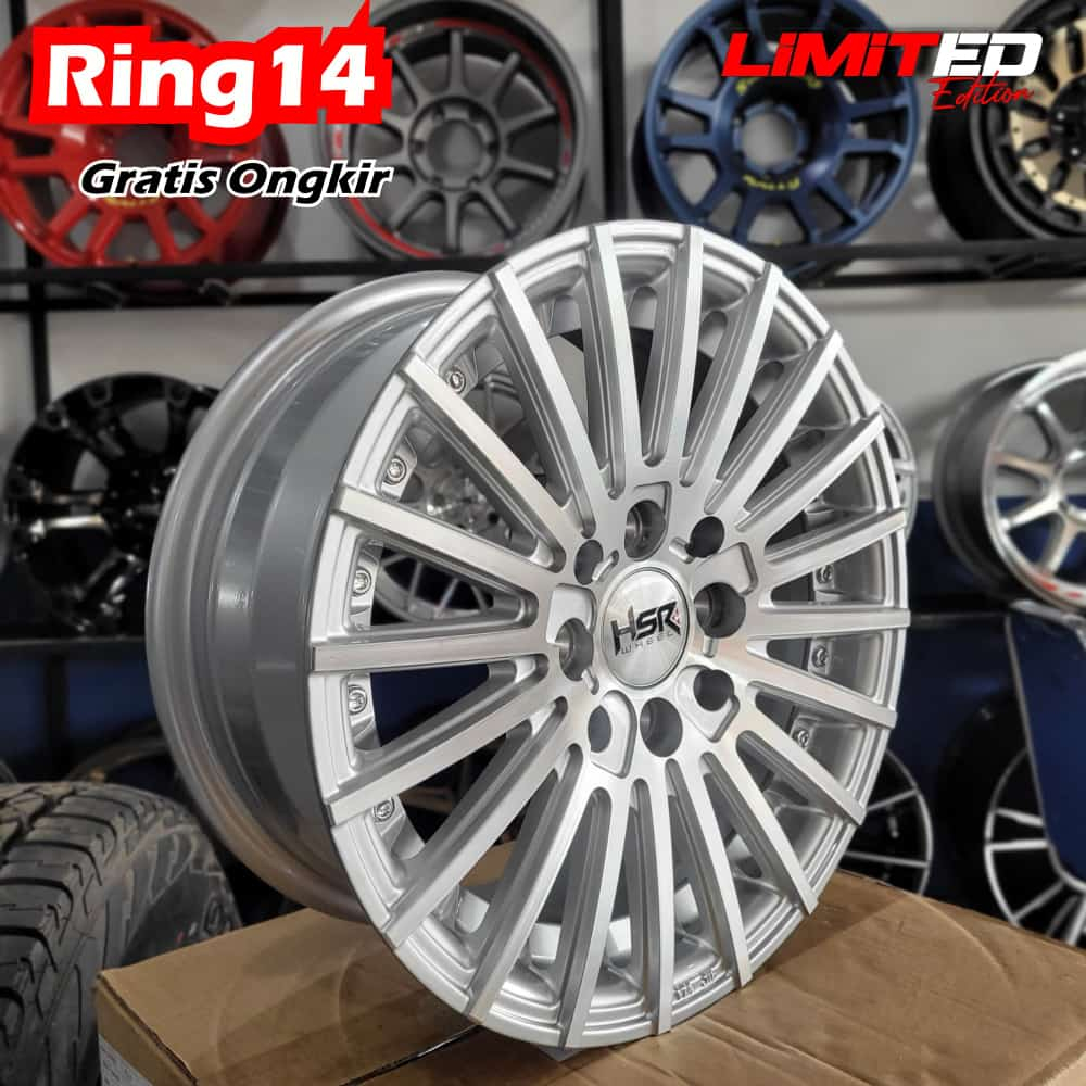 Velg mobil ring 14 HSR TANDAM velg mobil racing r14 Agya,ayla,ignis,brio,calya,sigra,jazz,yaris,etio