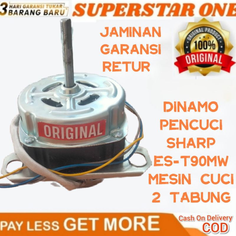 Dinamo Pencuci SHARP ES-T90MW Mesin Cuci 2 Tabung