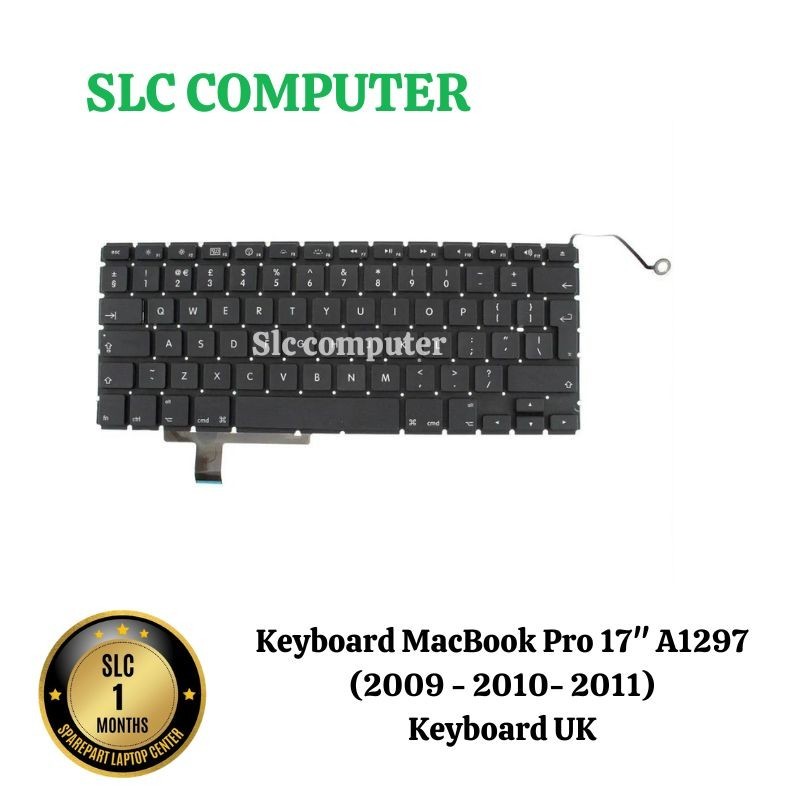 Keyboard Macbook Pro 17" A1297 2009 2010 2011 2012 Versi UK