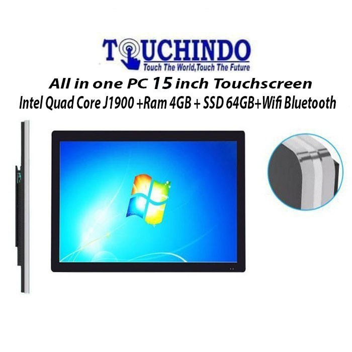 All In One PC Quadcore J1900 Touchscreen 15 inch