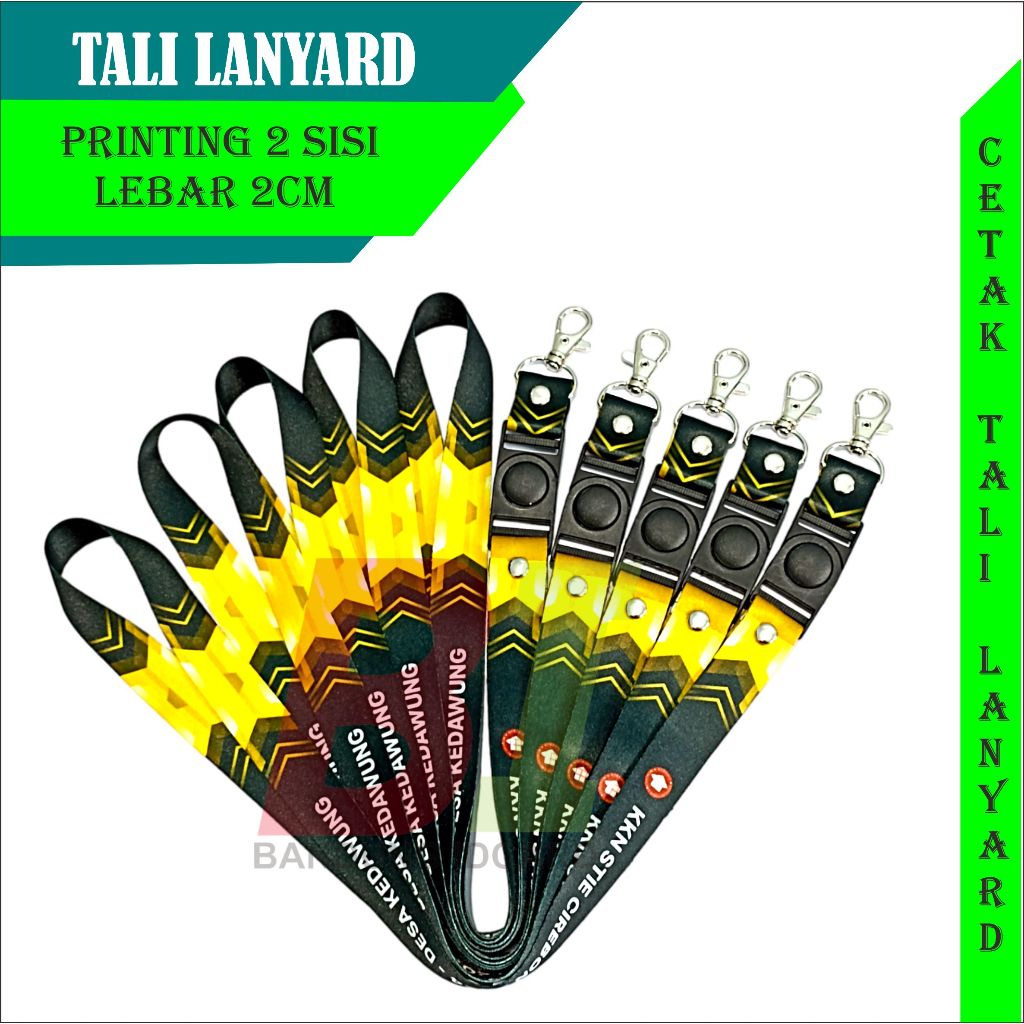 

Tali lanyard id card custom printing 2 cm 2 sisi/cetak lanyard printing 2 cm 2 sisi desain bebas