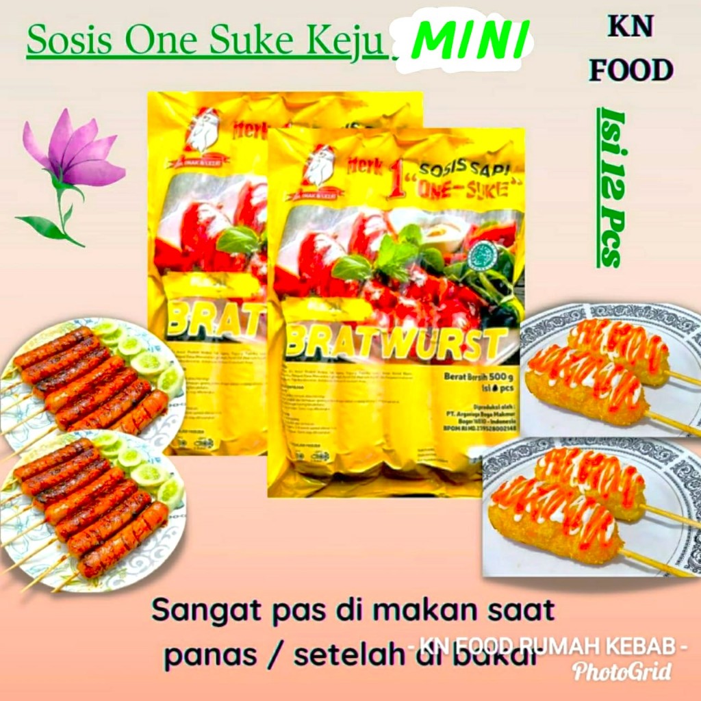 

Sosis MINI Keju Isi 10 One Suke Bratwurst Cheese