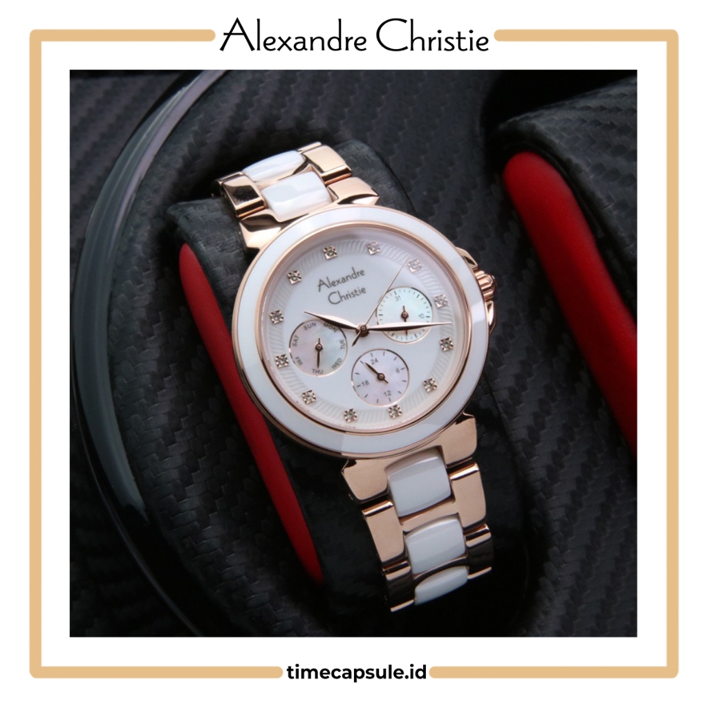 Jam Tangan Wanita ALEXANDRE CHRISTIE Original AC 2B02 BF Women's Watch
