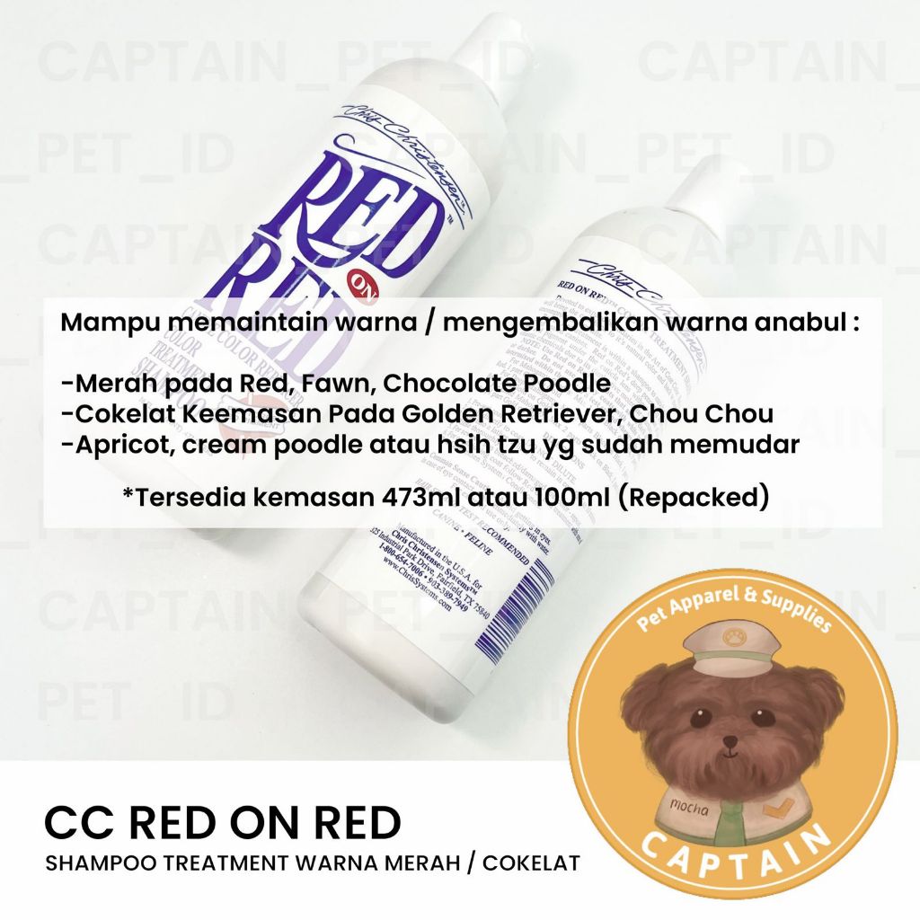 Lovemiauw Chris Christensen Red On Red Shampoo Red Poodle Anjing Warna Cokelat Fawn Apricot