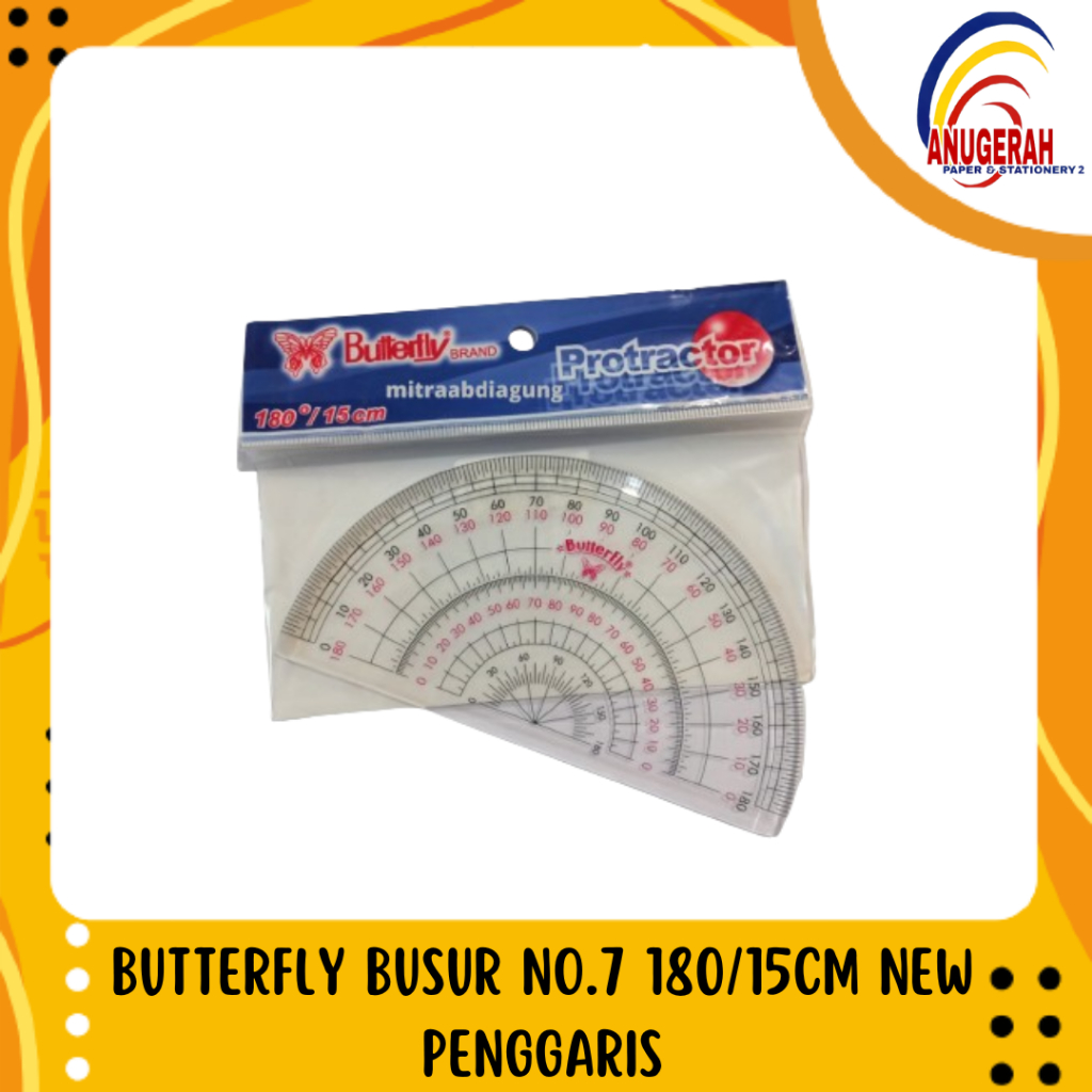 

BUTTERFLY BUSUR NO.7 180/15CM NEW PENGGARIS (PCS)