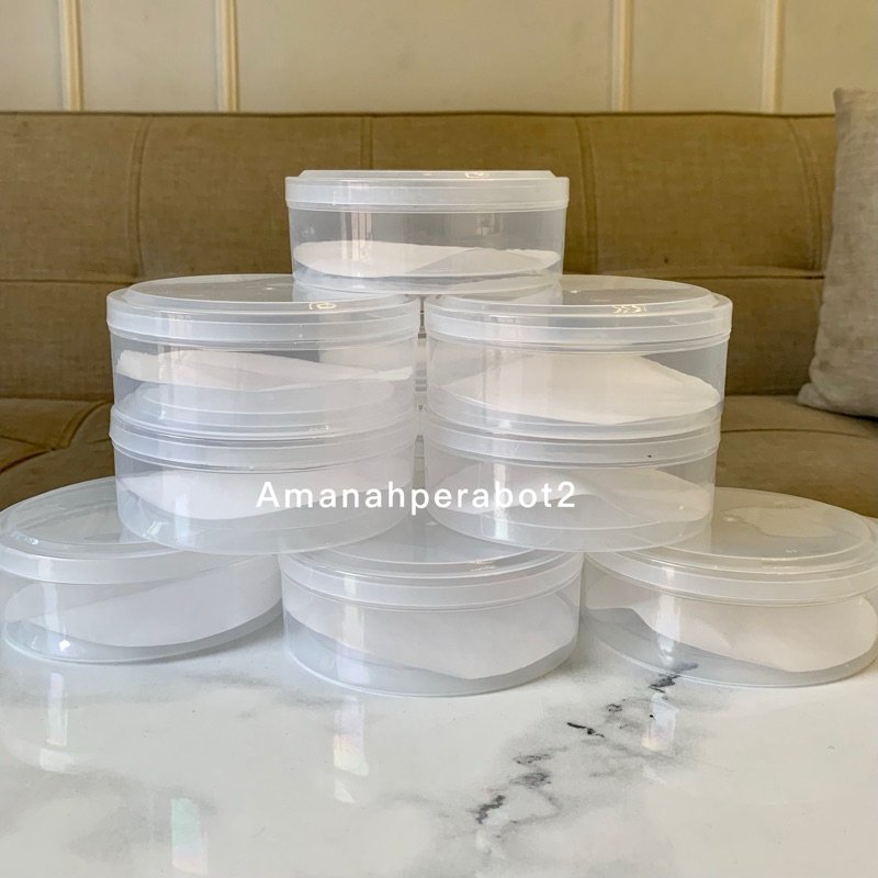 12pcs Toples Nastar Plastik 500 gram Anti Pecah Lovenia Toples Kuker Toples Kue Kering Toples lebara