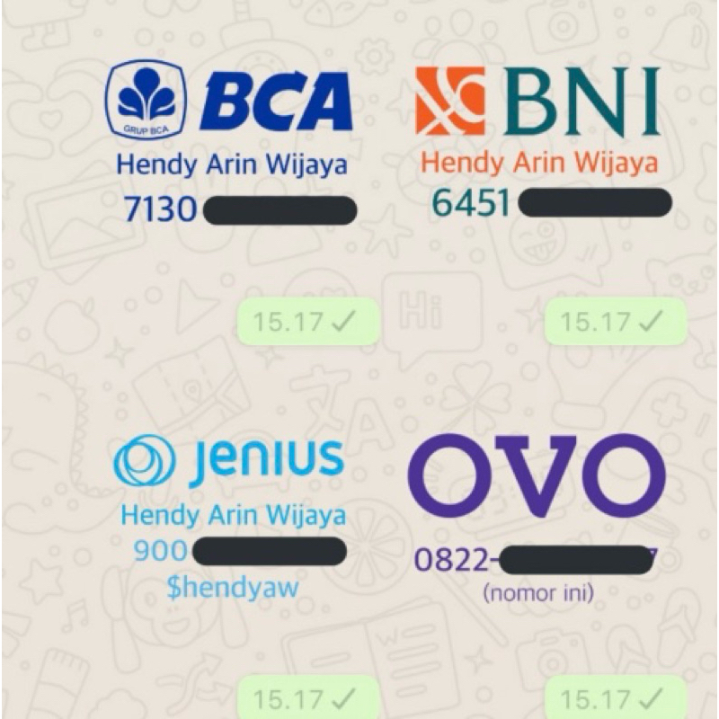 

jasa buat stiker whatsapp image to stiker, stiker rekening, stiker e-wallet