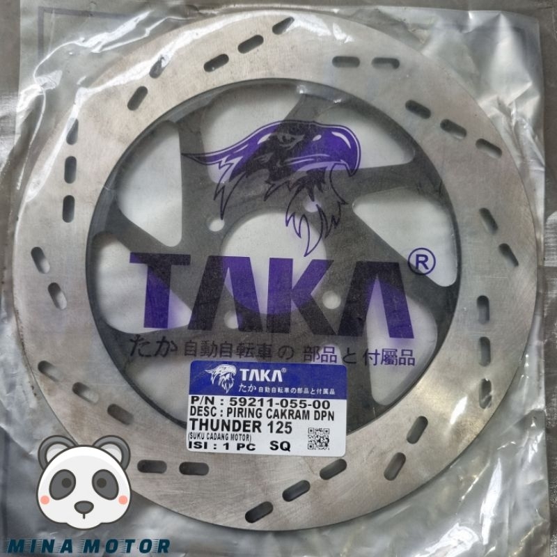 TAKA Piringan Disc Brake Cakram Depan Thunder 125 Sparepart Aksesoris Variasi Sukucadang Motor