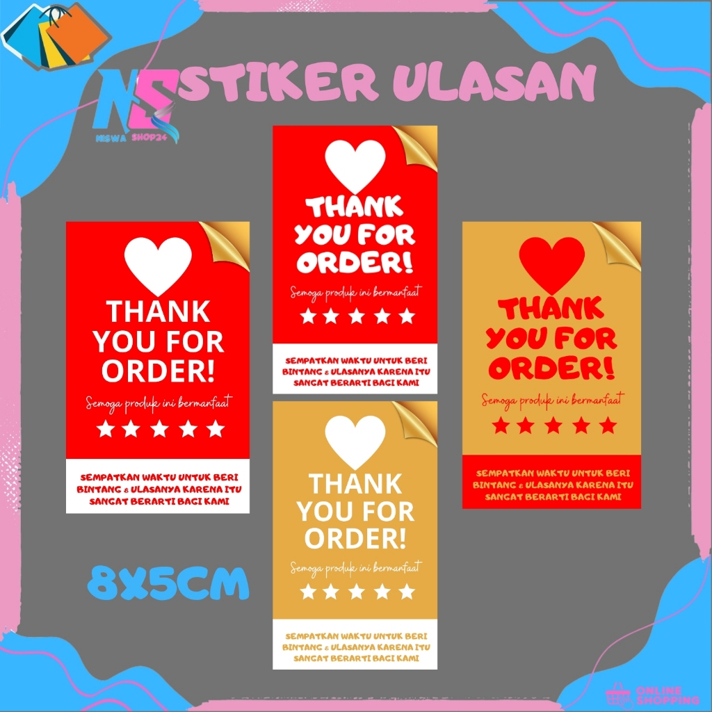 

STIKER ULASAN OLSHOP - STIKER PACKING OLSHOP - STIKER OLSHOP MURAH - STIKER THANK YOU FOR ORDER !!!!