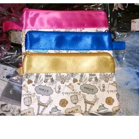 Souvenir Dompet/Pouch Paris Besar Polos