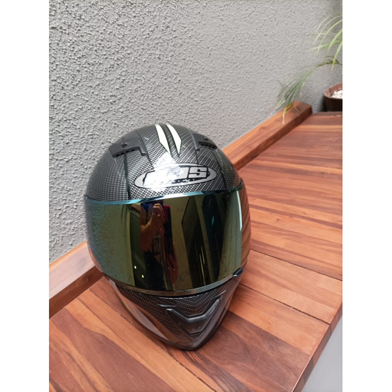 Dijual Cepat NJS shadow N-814 Carbonite black yellow second