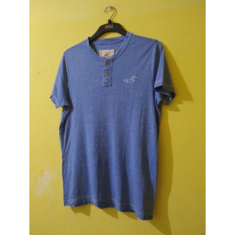 kaos original hollister blue