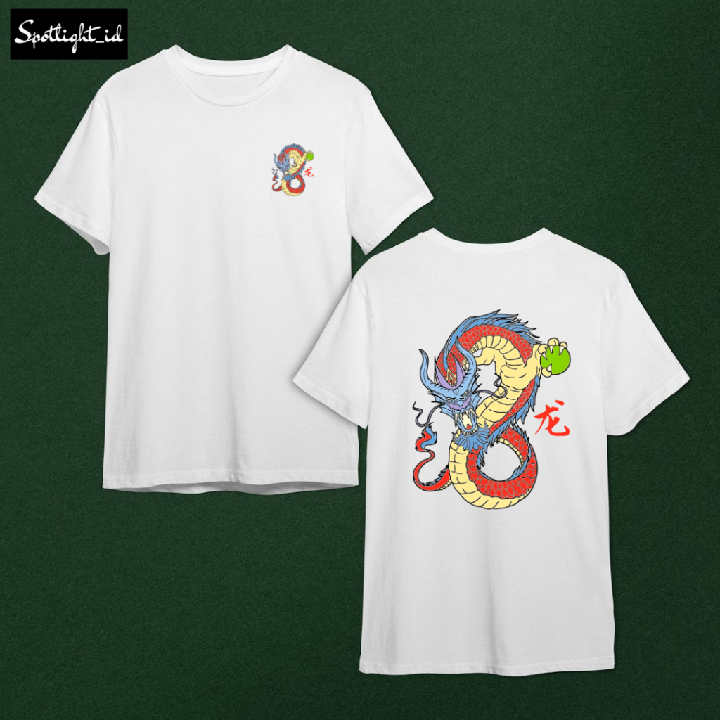 SPOTLIGHT_ID - BAJU KAOS WANITA IMLEK NAGA BOLA DRAGON , T SHIRT WANITA IMLEK NAGA COMBED 30S , KAOS