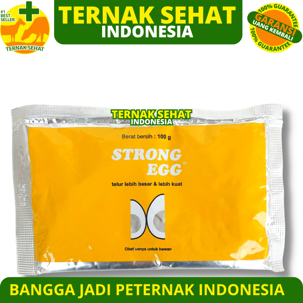 STRONG EGG 100 GRAM - Vitamin Penguat Cangkang Telur & Penambah Berat Telur Ayam Bebek