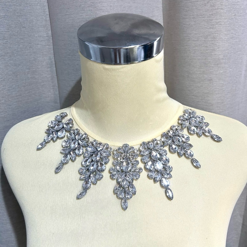 Heramour - Payet Leher Rangkai Payet Kristal Rangkai Mewah Instan Tempel N51 Aksesoris Kebaya dan Ba