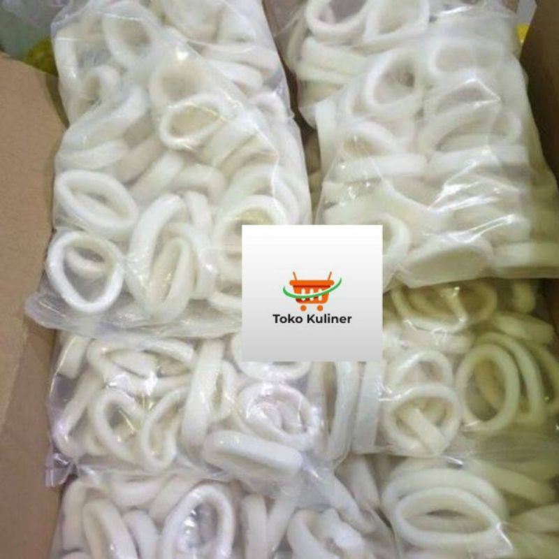 

Cumi Ring Kupas Bersih / Calamari Ring @1kg