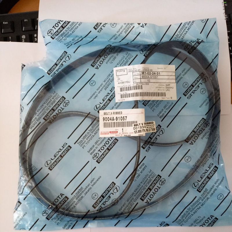 FAN BELT AVANZA 2014 NON ABS 9004A-91056 ASLI