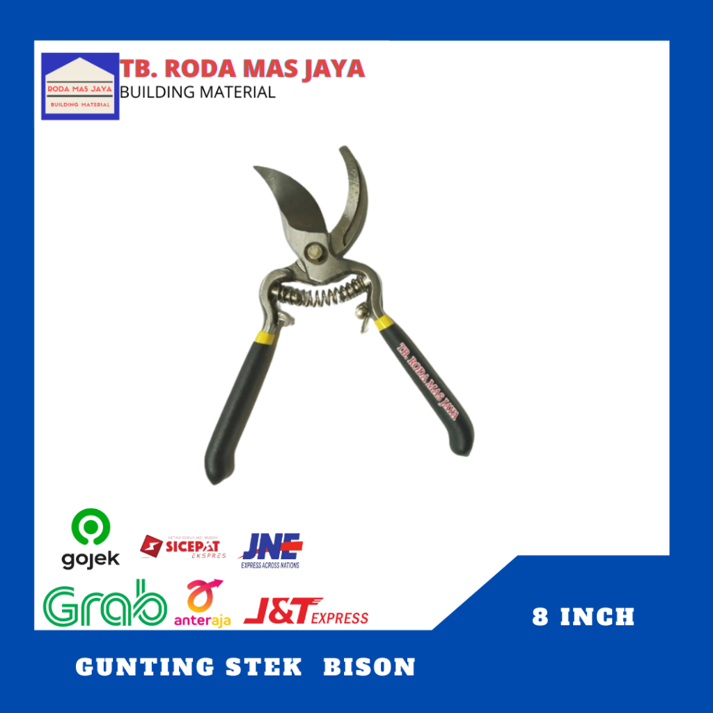 Gunting Stek/Gunting Okulasi/Gunting Dahan 8" Bison