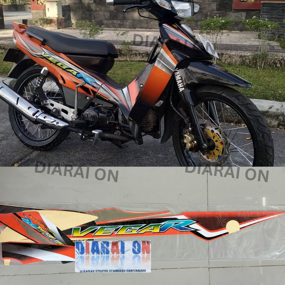 Stiker Striping Yamaha Vega R 2005-2006 - Vega R Lama 2003 Oren Murah