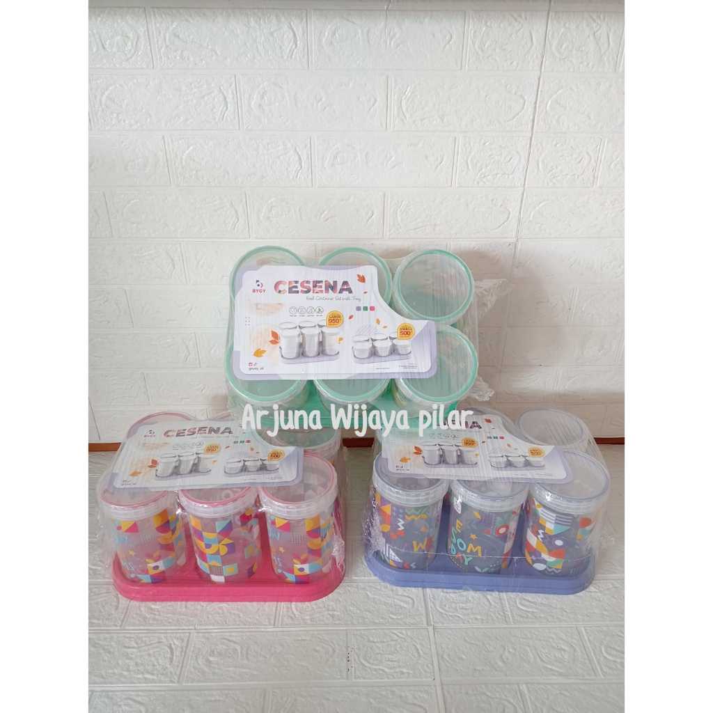 Toples Set Nampan Small/Large / Toples Kue / Toples Lebaran / Toples Cantik / Sealware/ Toples Snack