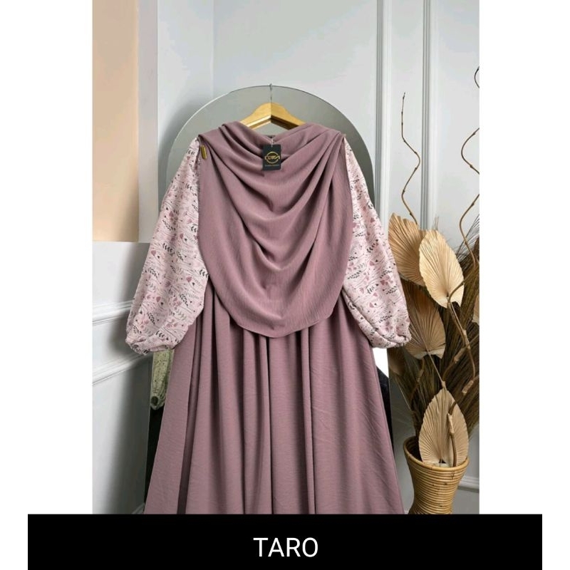 Haura Dress Set + Pashmina Oval Crinkle Airflow Terlaris by Dfm