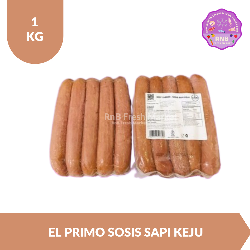 

El Primo Sosis Sapi Keju Netto 1 Kg