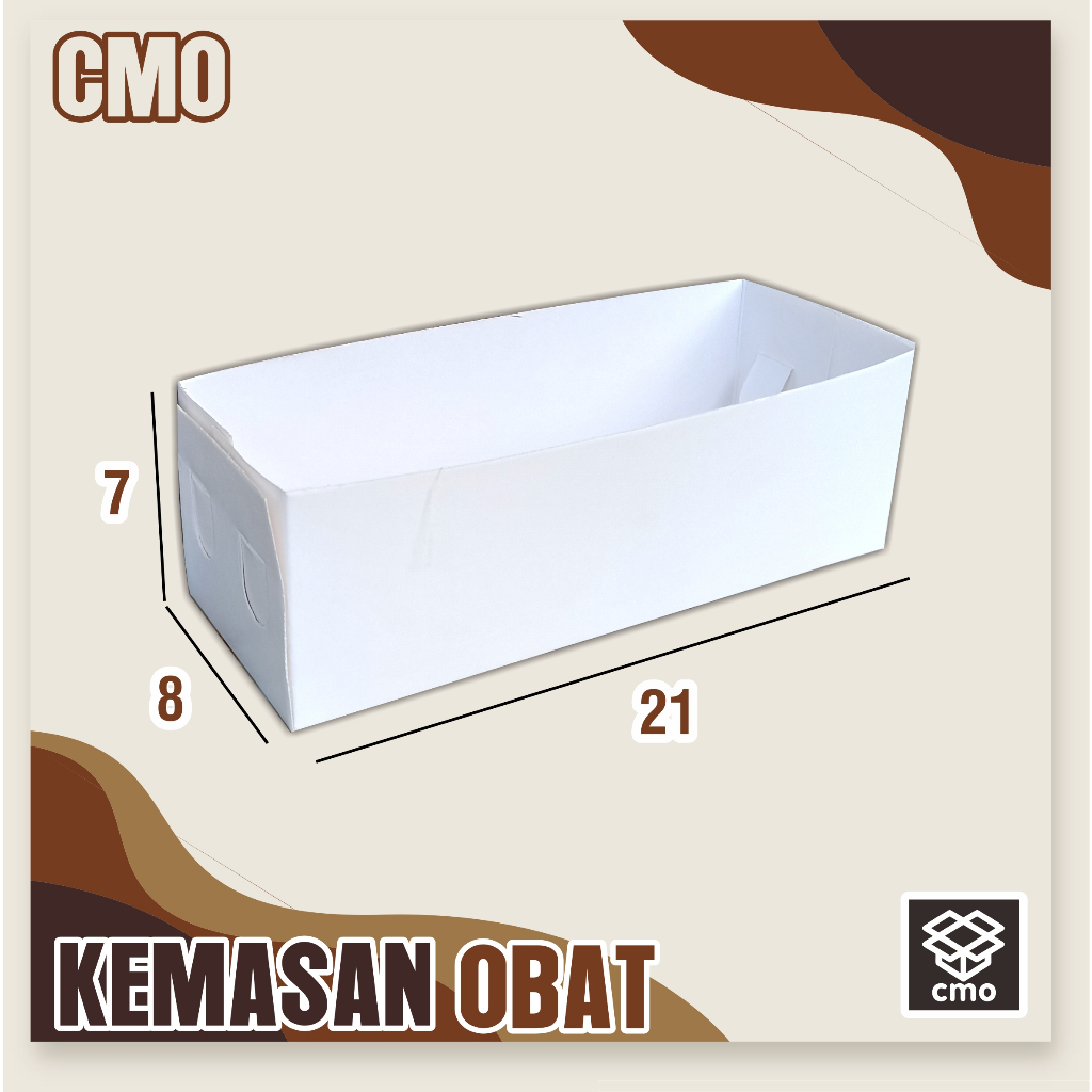 

Kemasan obat 21x8x7 cm /boxobat/boxpanjang