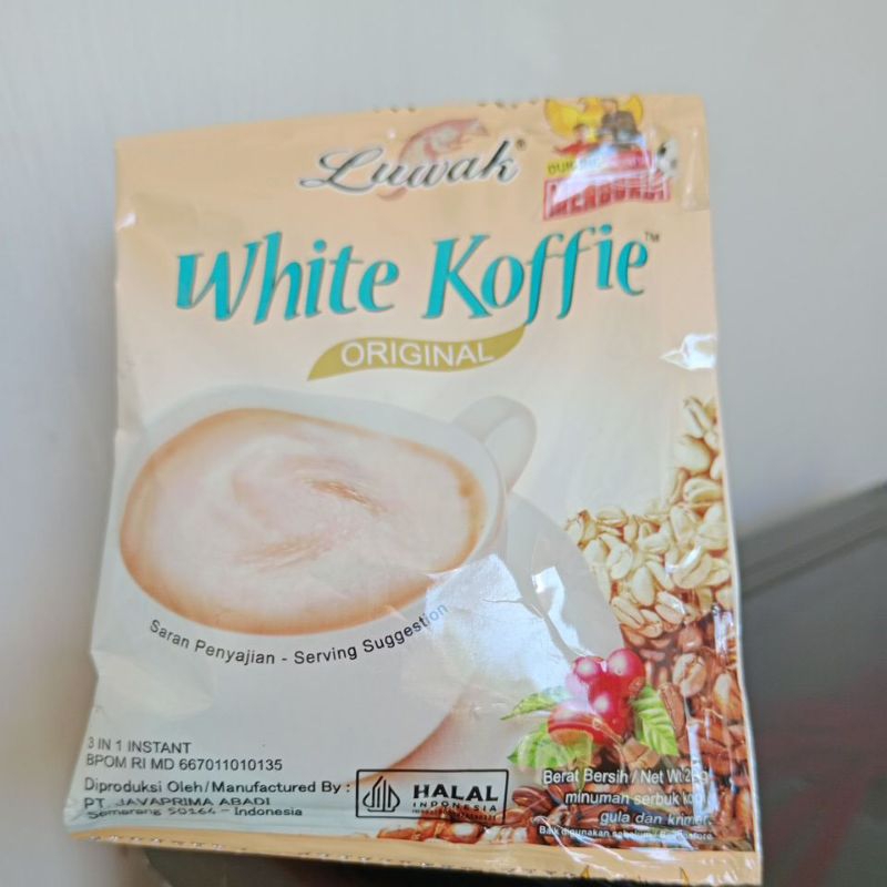 

Luwak White Koffie original sachet 20g/isi 10 sachet