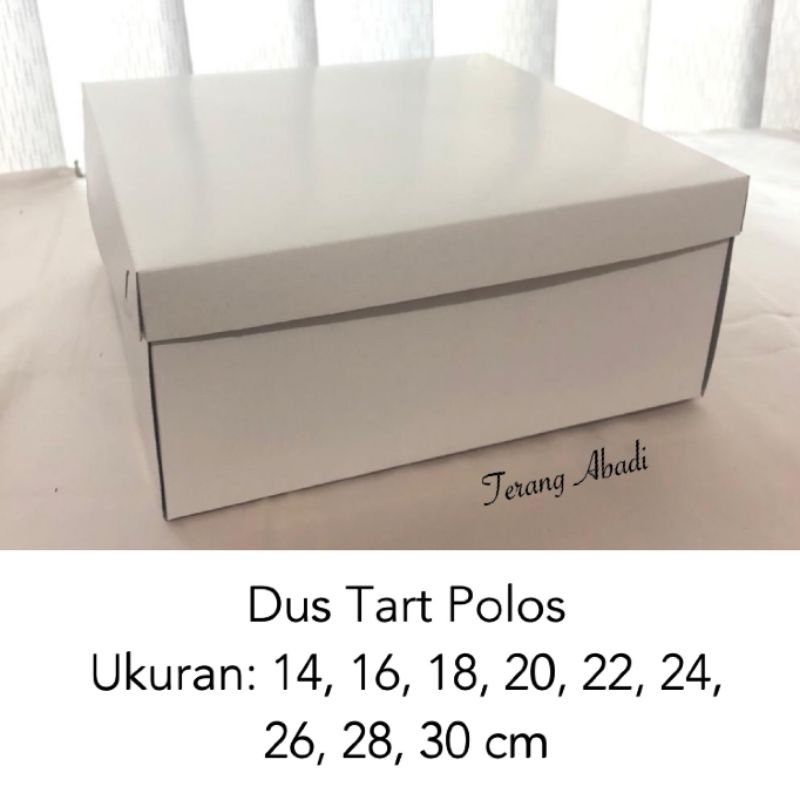 

(10pcs) Dus Tart Polos/Dus Tart Putih/Dus Kue/Dus Hantaran