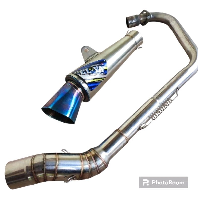 knalpot ELYA ORIGINAL model bss segi 6 buat gl tiger megapro Satria Fu jupiter mx old new Vixion cb