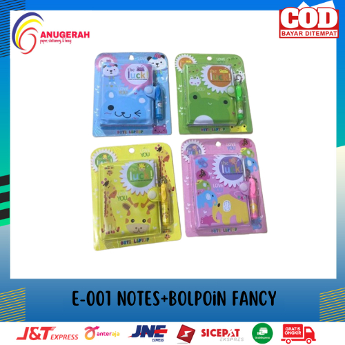 

E-001 NOTES+BOLPOIN FANCY (PCS)