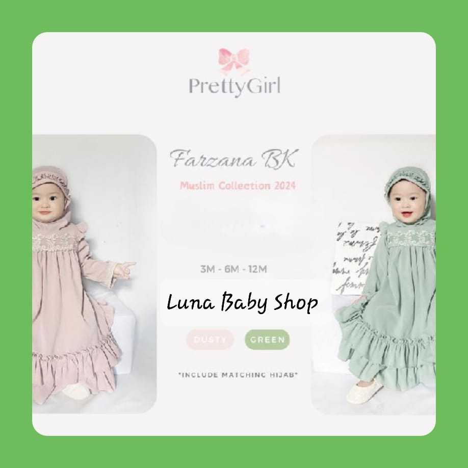 Pretty Girl Farjana Gamis/Baju Gamis Anak/Baju Muslim