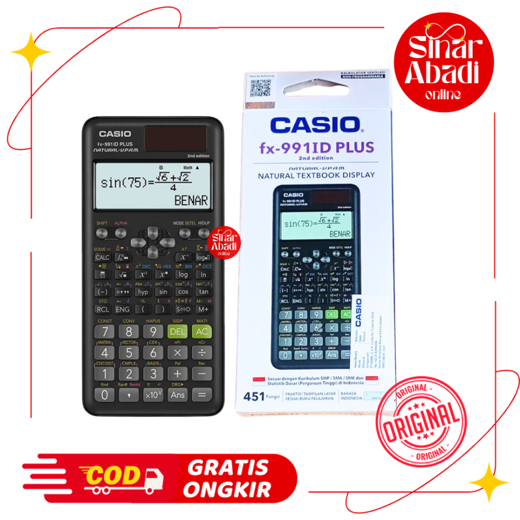 

KALKULATOR / SCIENTIFIC CALCULATOR CASIO FX-991ID PLUS