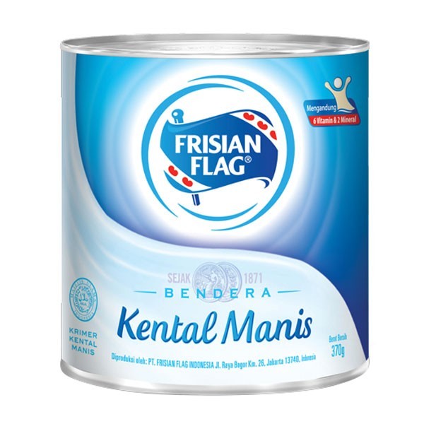 

Susu Kental Manis Bendera Kaleng Putih 370gr